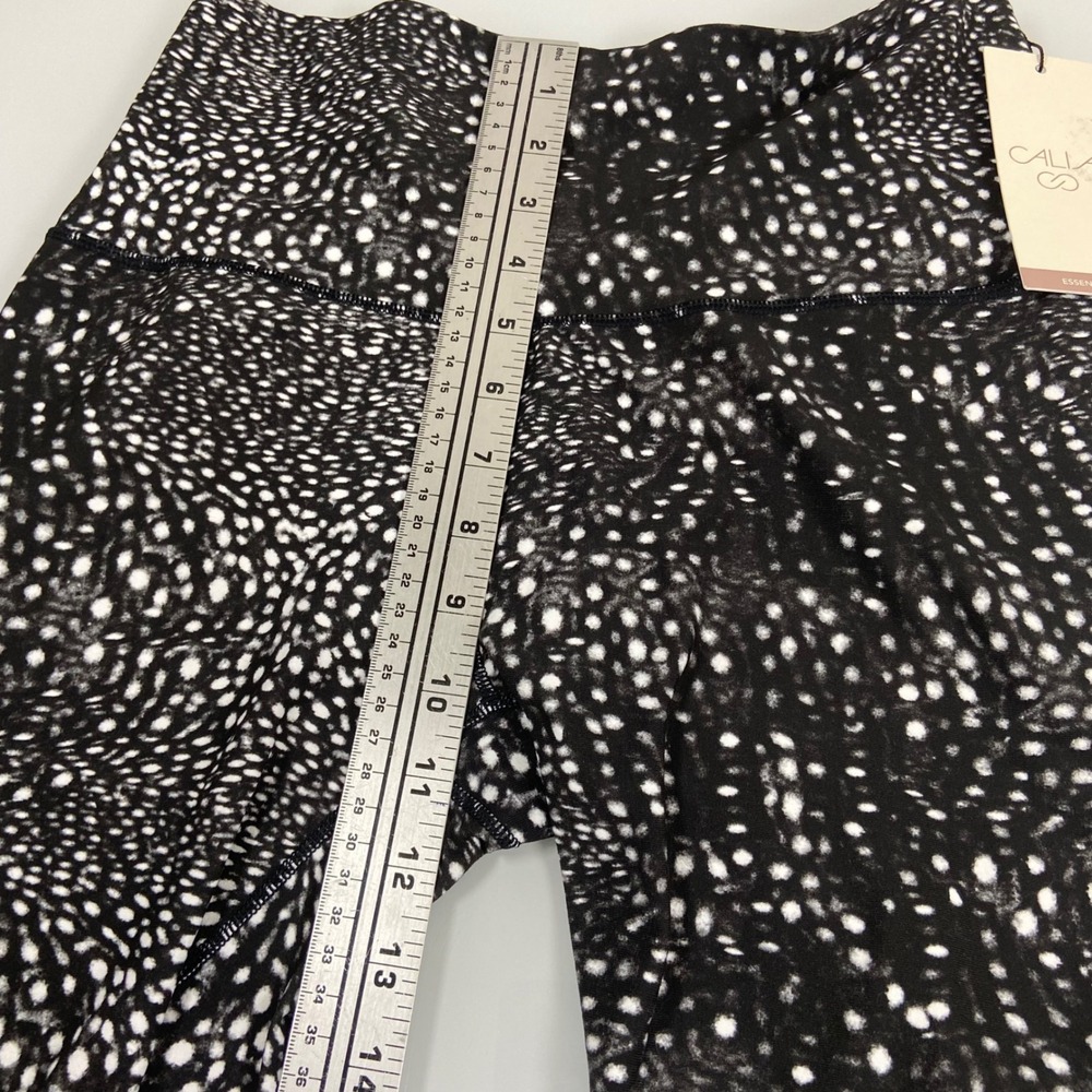 Calia Womens Medium Black Dotted 7/8 Leggings NEW Core Essential High Rise Yoga - Picture 3 of 10